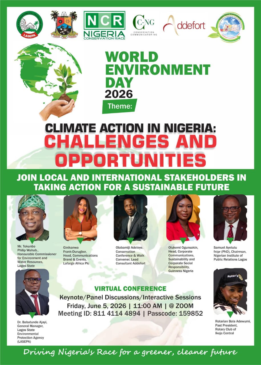 You are currently viewing World Environment Day 2026: Experts, Stakeholders to Convene for Conservation Conference and Environmental Walk